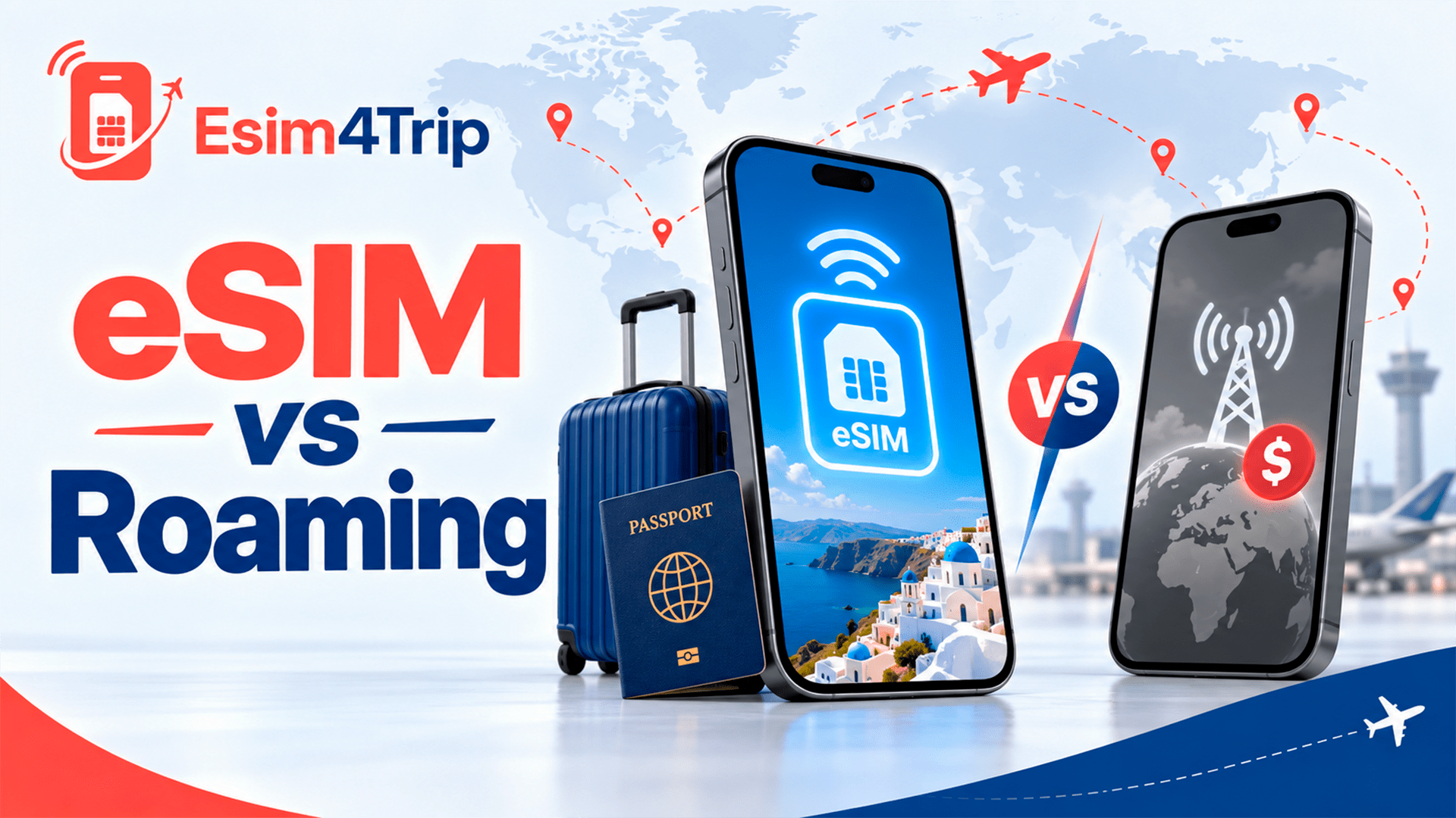 eSIM vs roaming comparison for international travel